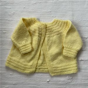 Buttery yellow toddler cardigan
